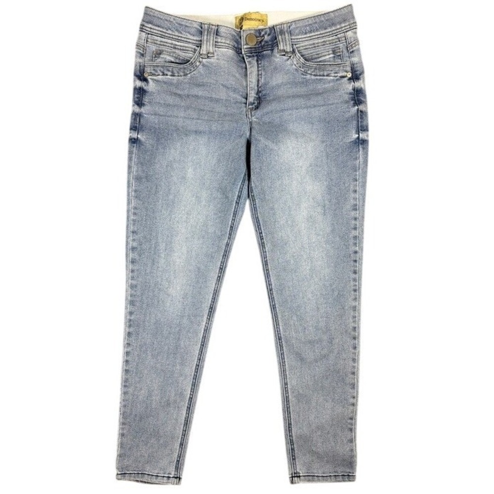 Democracy Women 10 Ab Technology Light Blue Skinny Stretch Jeans B1304N3XHXX